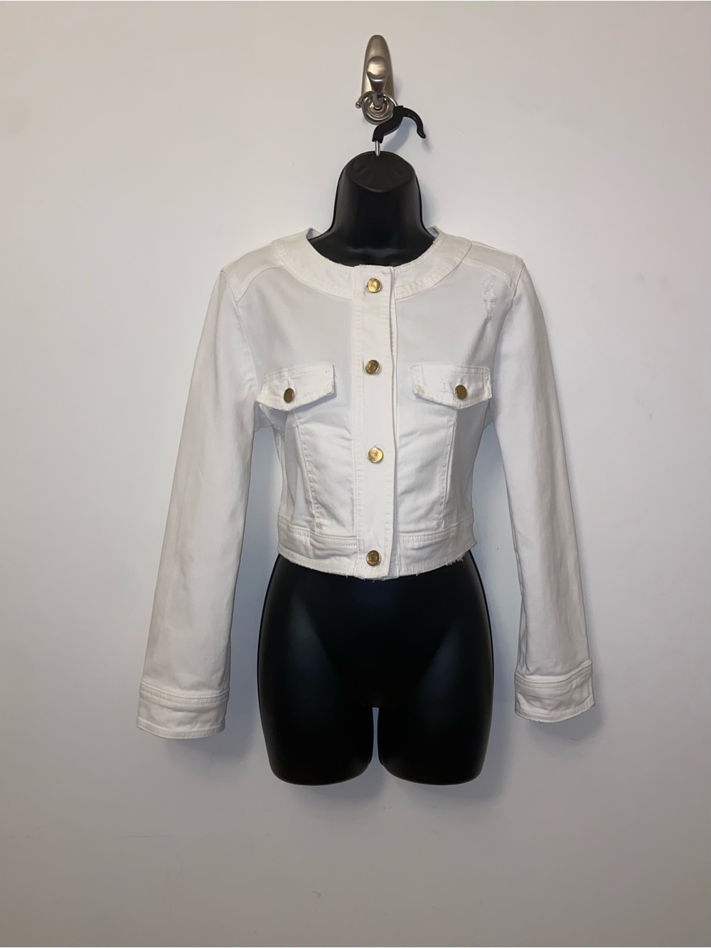 Dolce & Gabbana Vintage White Cropped Jacket